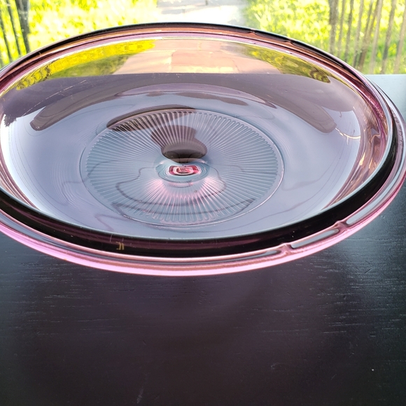 Vintage Pyrex/Corning #27/V2/5Cup Cranberry Purple Glass Cookware Lid Only - Picture 3 of 14